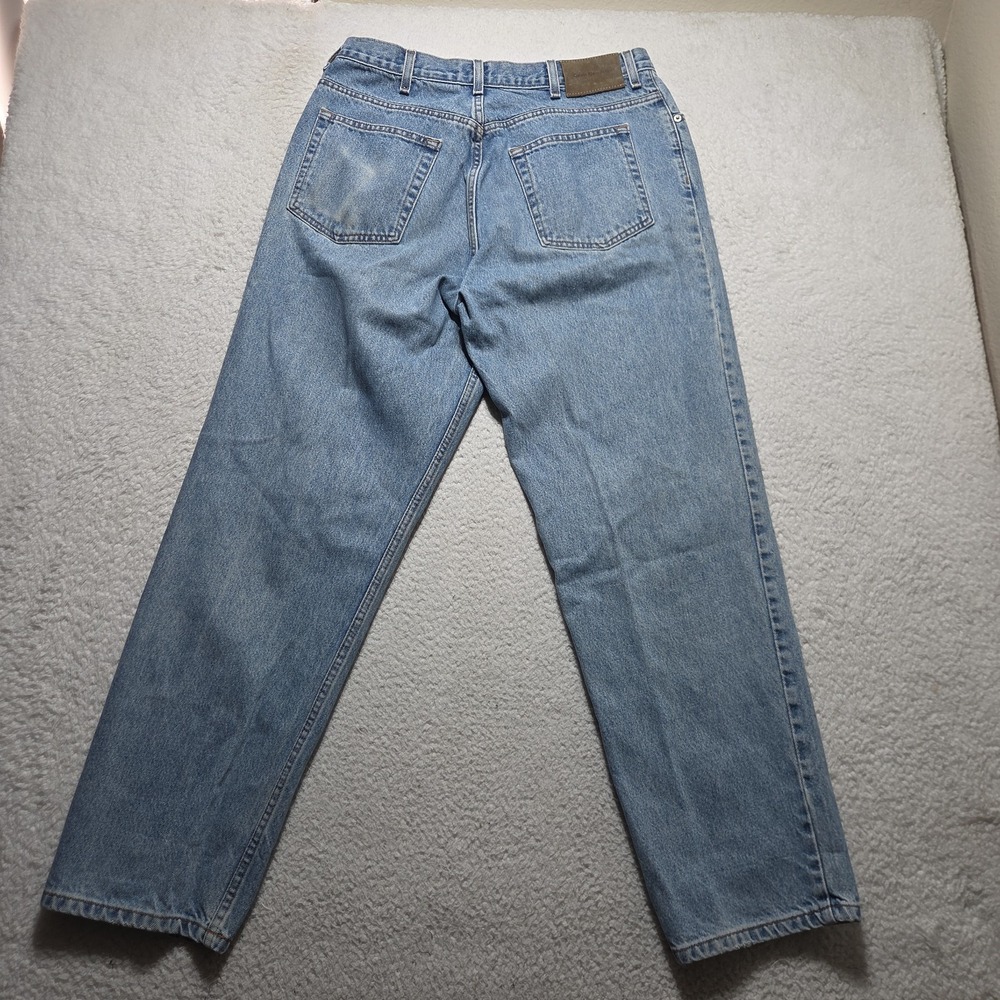Vintage Calvin Klein Jeans Mens 34x31 Easy Fit Doublestone Light Wash Denim Blue - Picture 6 of 10
